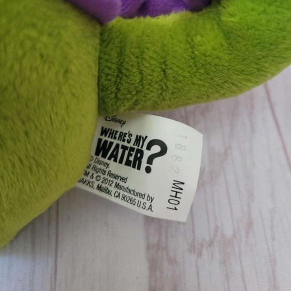 Swampy the Alligator Plush  Disney JAKKS Pacific Wheres My Water? Approx 7.5" - Picture 6 of 6